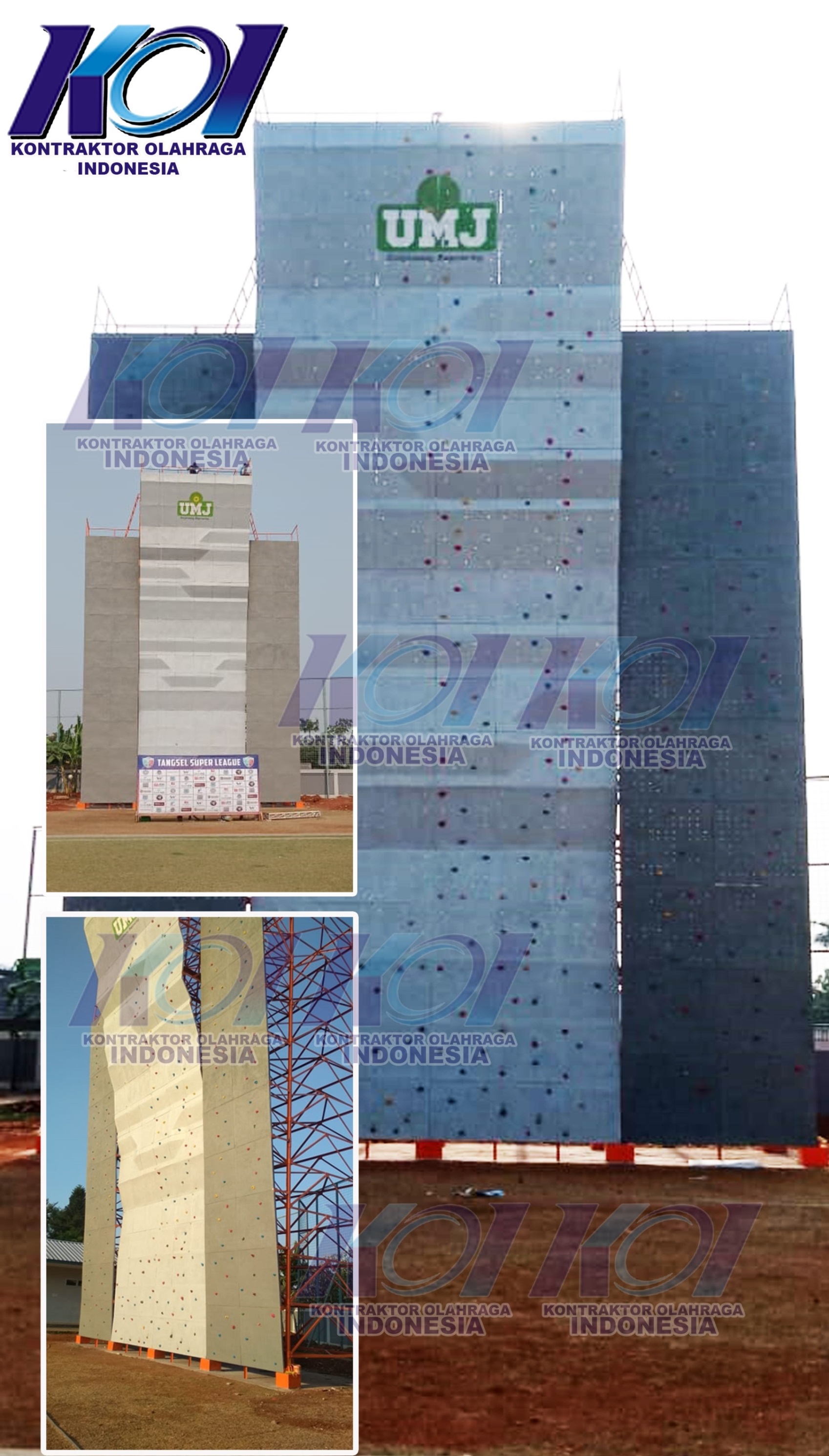 Pembangunan Pembuatan Wall Climbing Tipe Lead dan Speed di Universitas Muhammadiyah Jakarta Cireundeu Tangerang Selatan